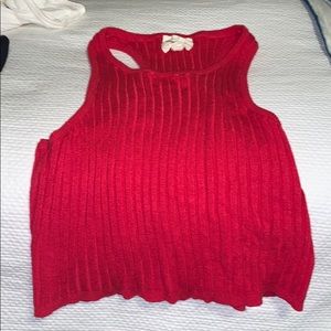 red crop top